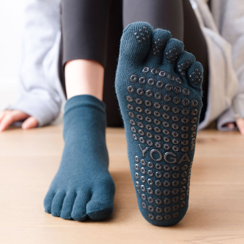 No Show Sock Women - Anti-Slip Women Pilates Socks Five Toe