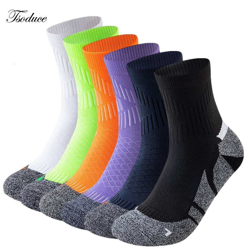Athletic Sock Cushion - Professional Marathon Running Socks Terry Cushioned