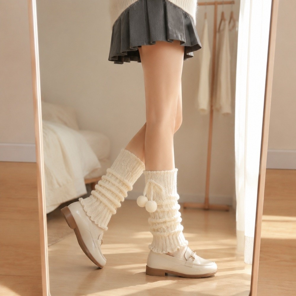 Knitted Knit Leg Warmers Cable - Boot Sock Slouchy review and price