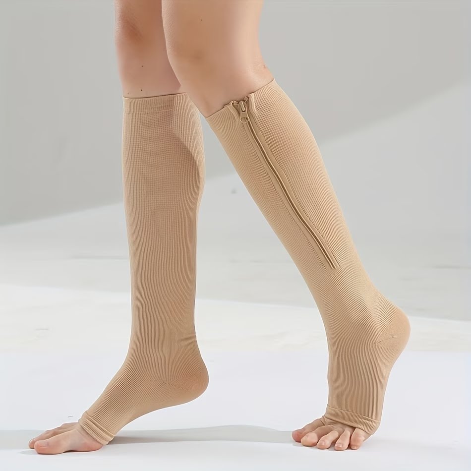 Skin Tone Zipper Compression S - Compression Sock Medical review and price