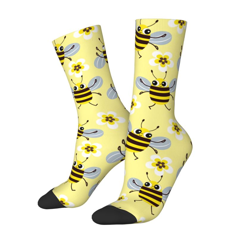 Custom Cool Mens Funny Bees Fl - Dress Sock Men review and price