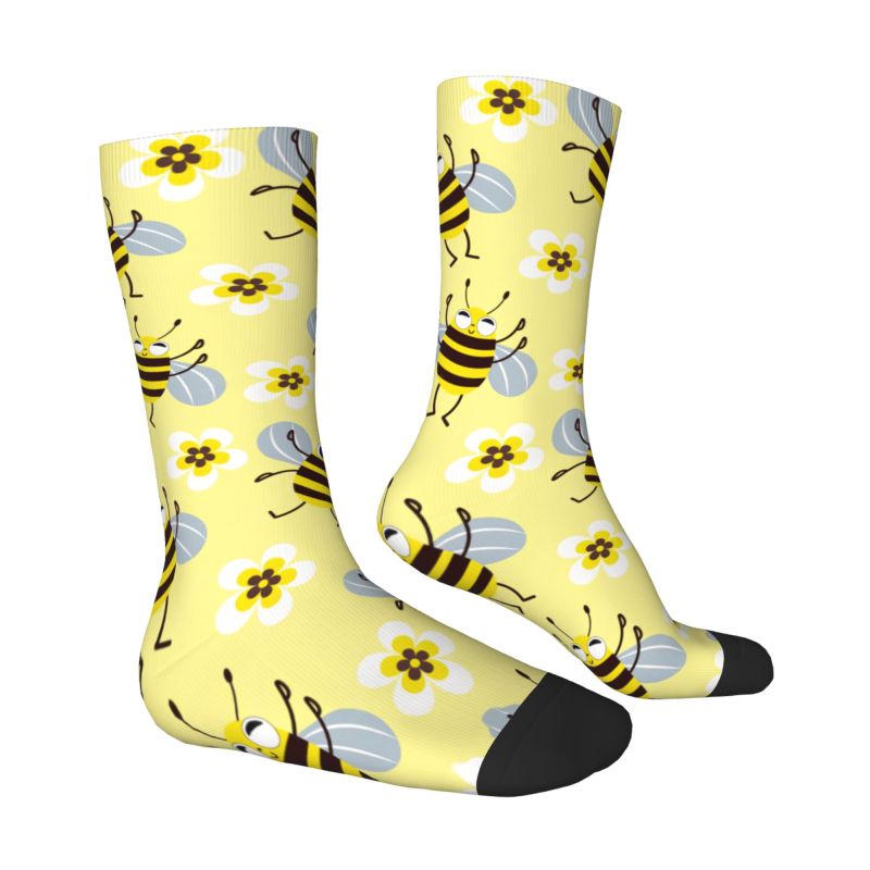 Custom Cool Mens Funny Bees Fl - Dress Sock Men review and price