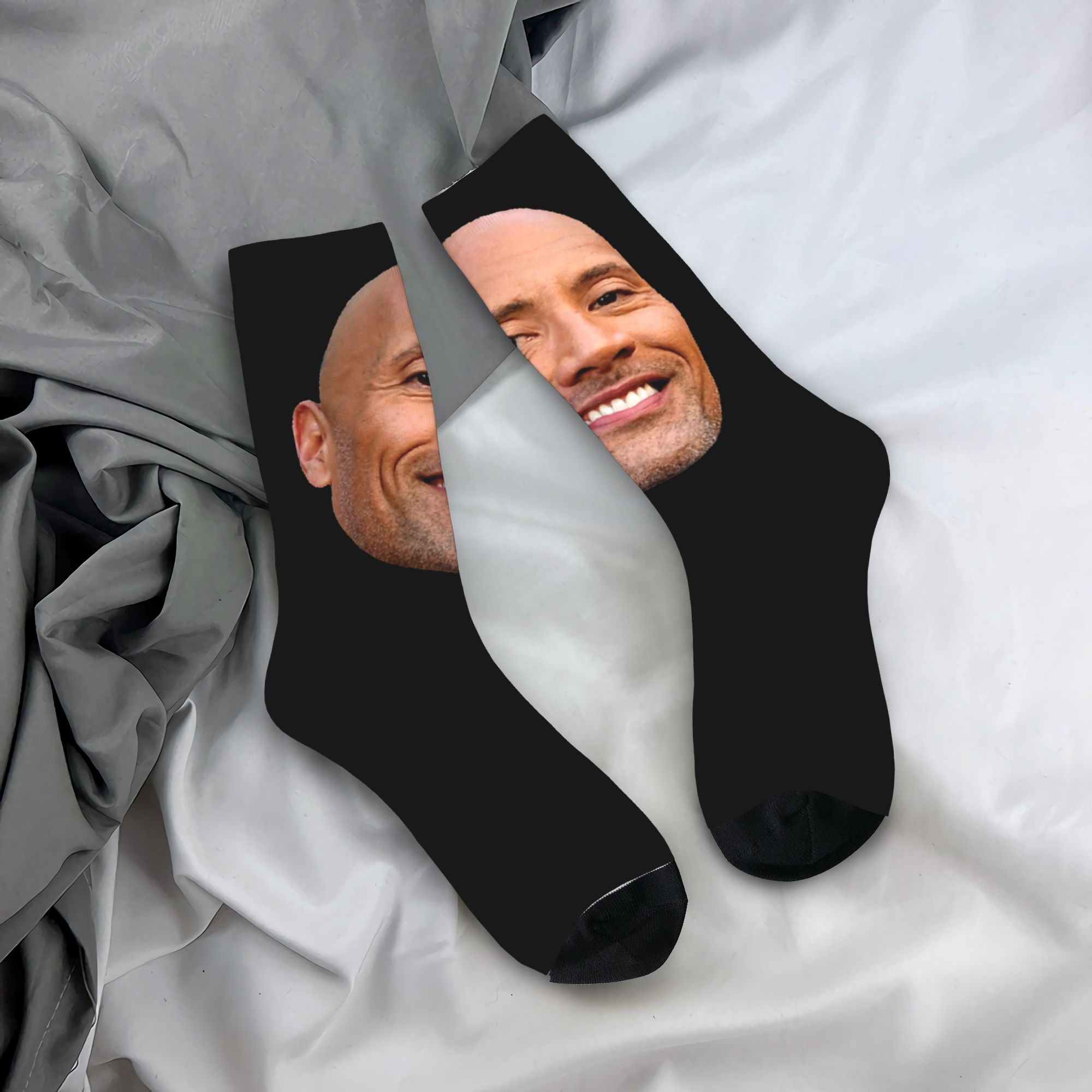 Custom The Rock Face Dwayne Dr - Dress Sock Men review and price