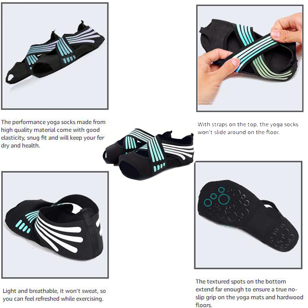 1Pair Women Non-Slip Toeless G - Grip Sock Yoga review and price