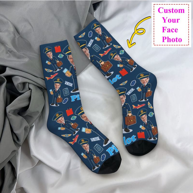 Novelty Men's Funny Pilot Cust - Dress Sock Men review and price