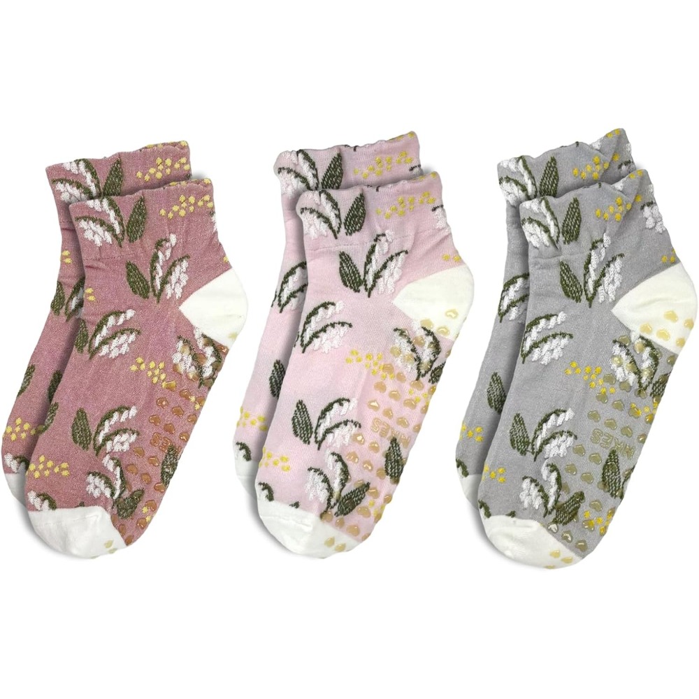 Floral Jacquard Yoga Socks for - Grip Sock Yoga review and price