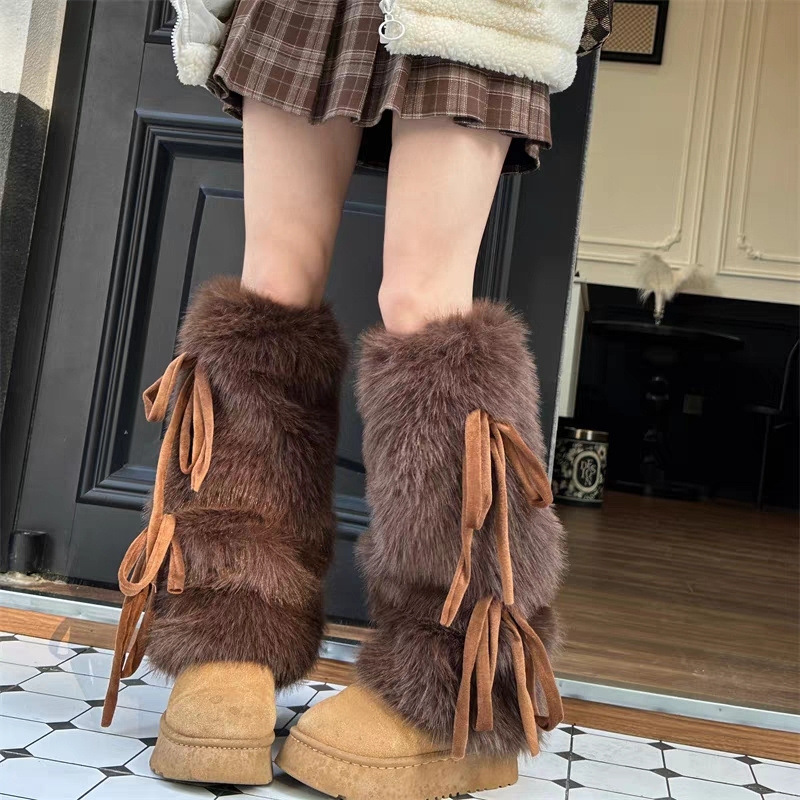 Faux Fur Leg Warmers for Women - Boot Sock Slouchy review and price