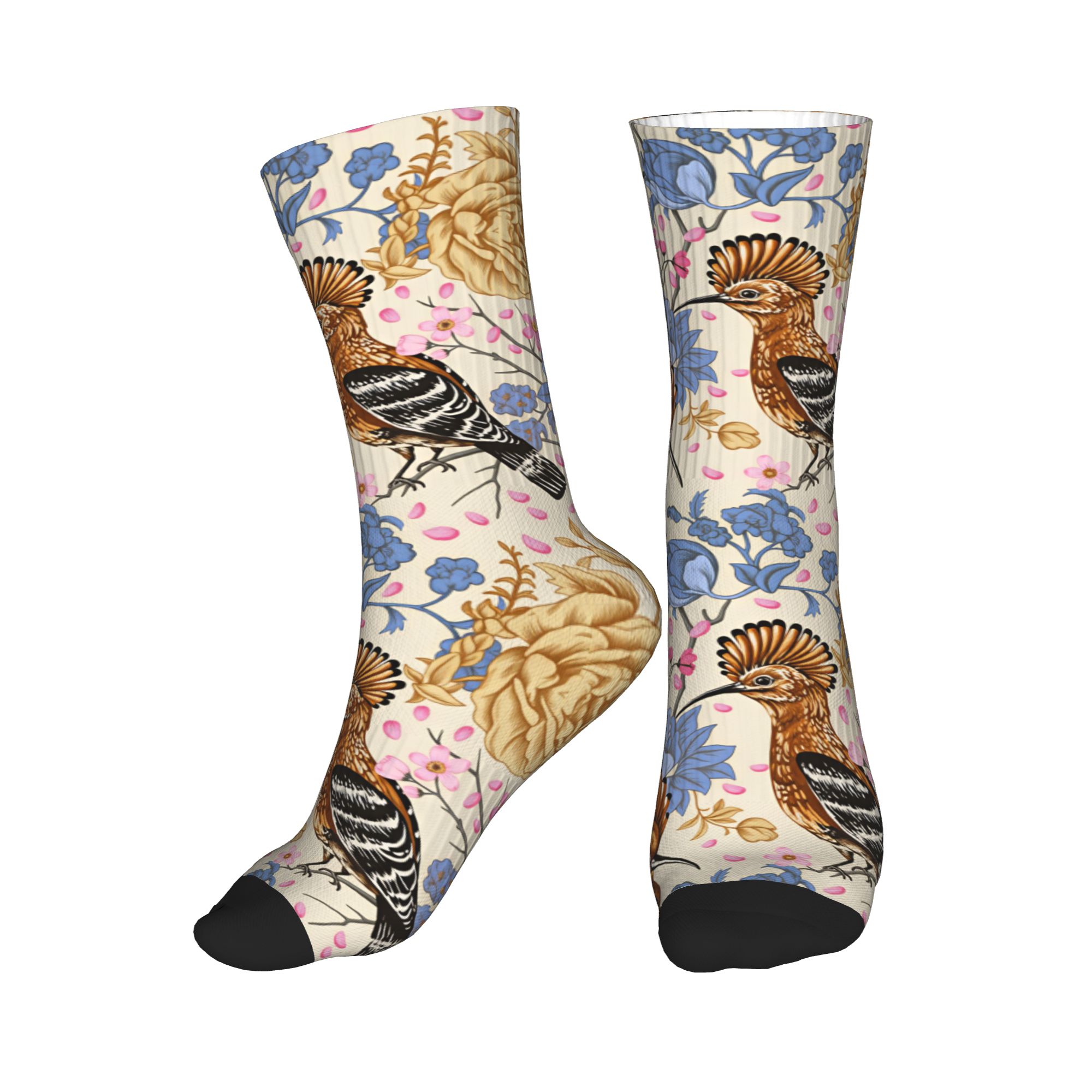 Hoopoe Bird Blue Peony Vintage - Dress Sock Men review and price