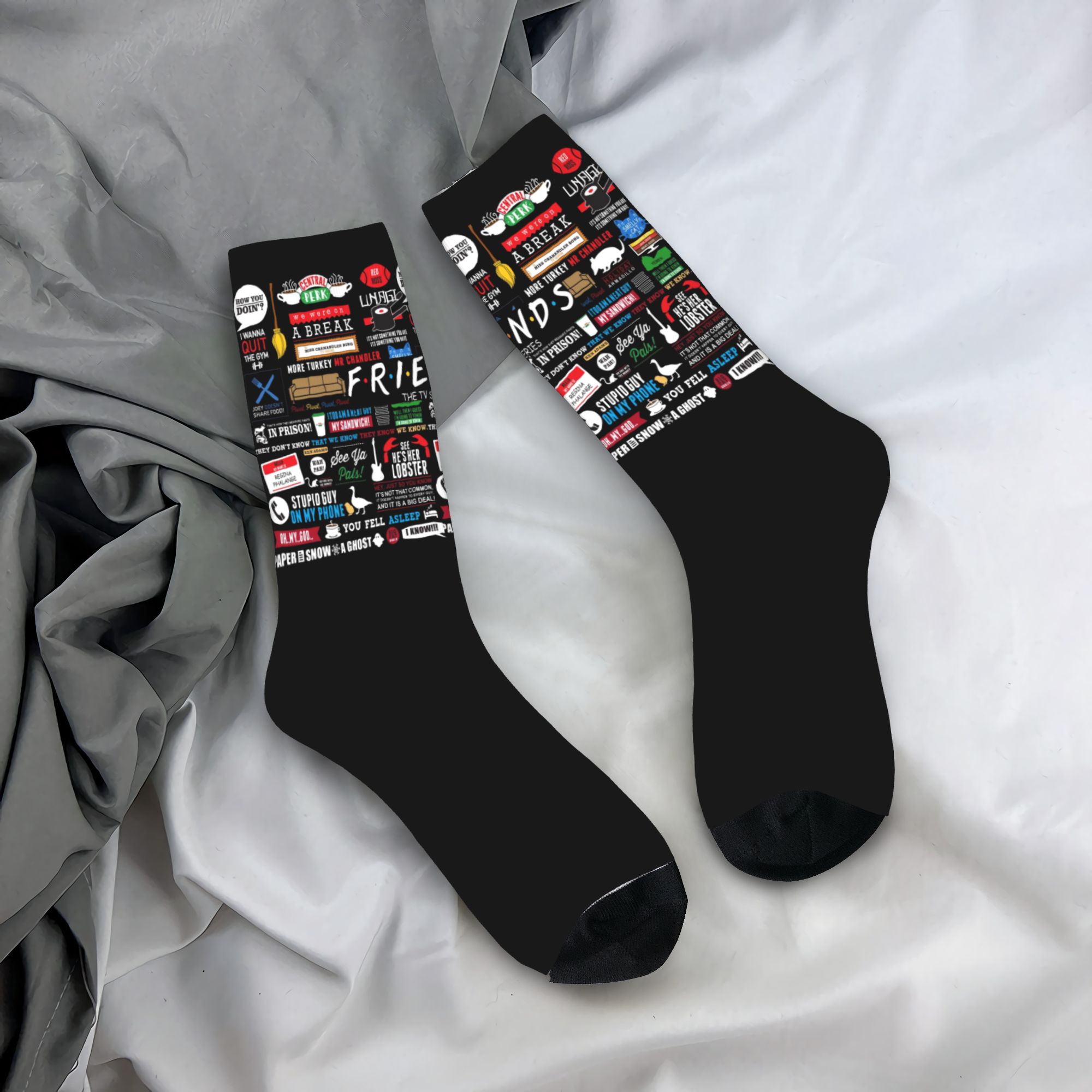 Custom Cute Funny TV Show Frie - No Show Sock Women review and price
